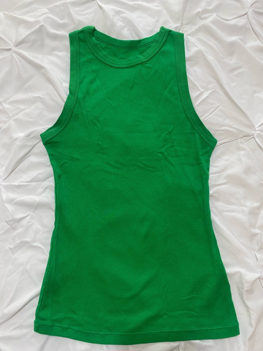 A New Day Size Small Kelly Green Ribbed Tank